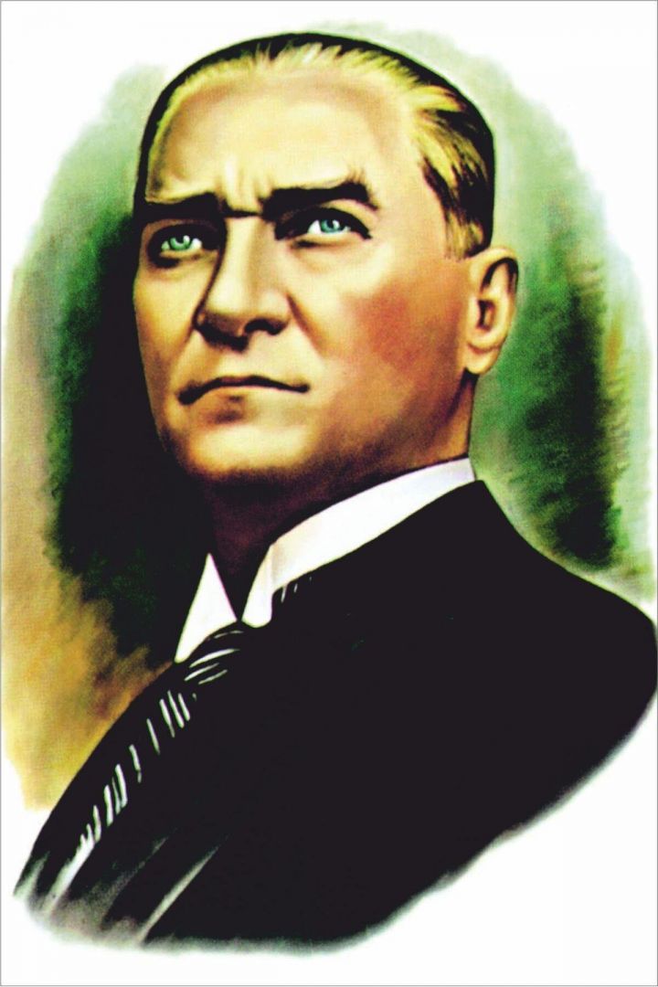 Atatürk Posteri  1. Kalite Raşel Kumaş