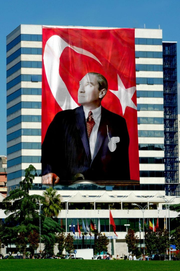 Atatürk Posteri 800x1200 cm 1. Kalite Raşel Kumaş